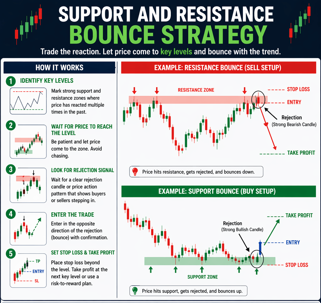 Support and Resistance Bounce Strategy